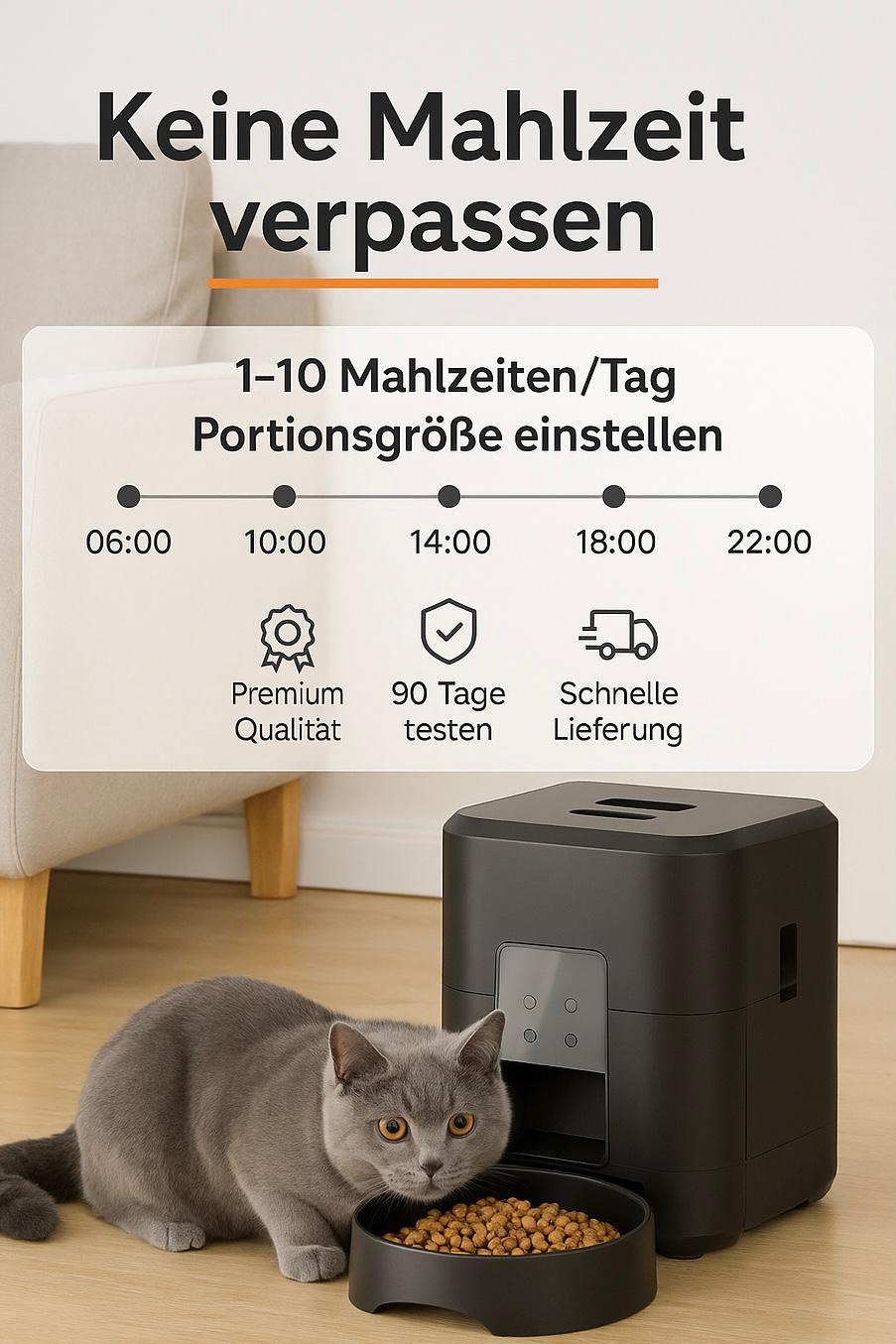Smart Futterautomat für Katze & Hund