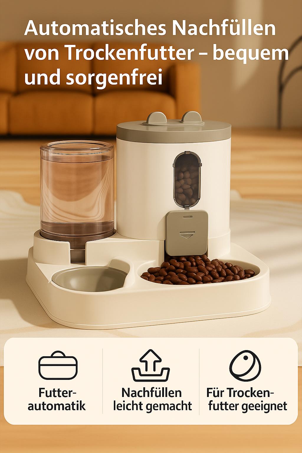 2-in-1 Futter- & Wasserspender