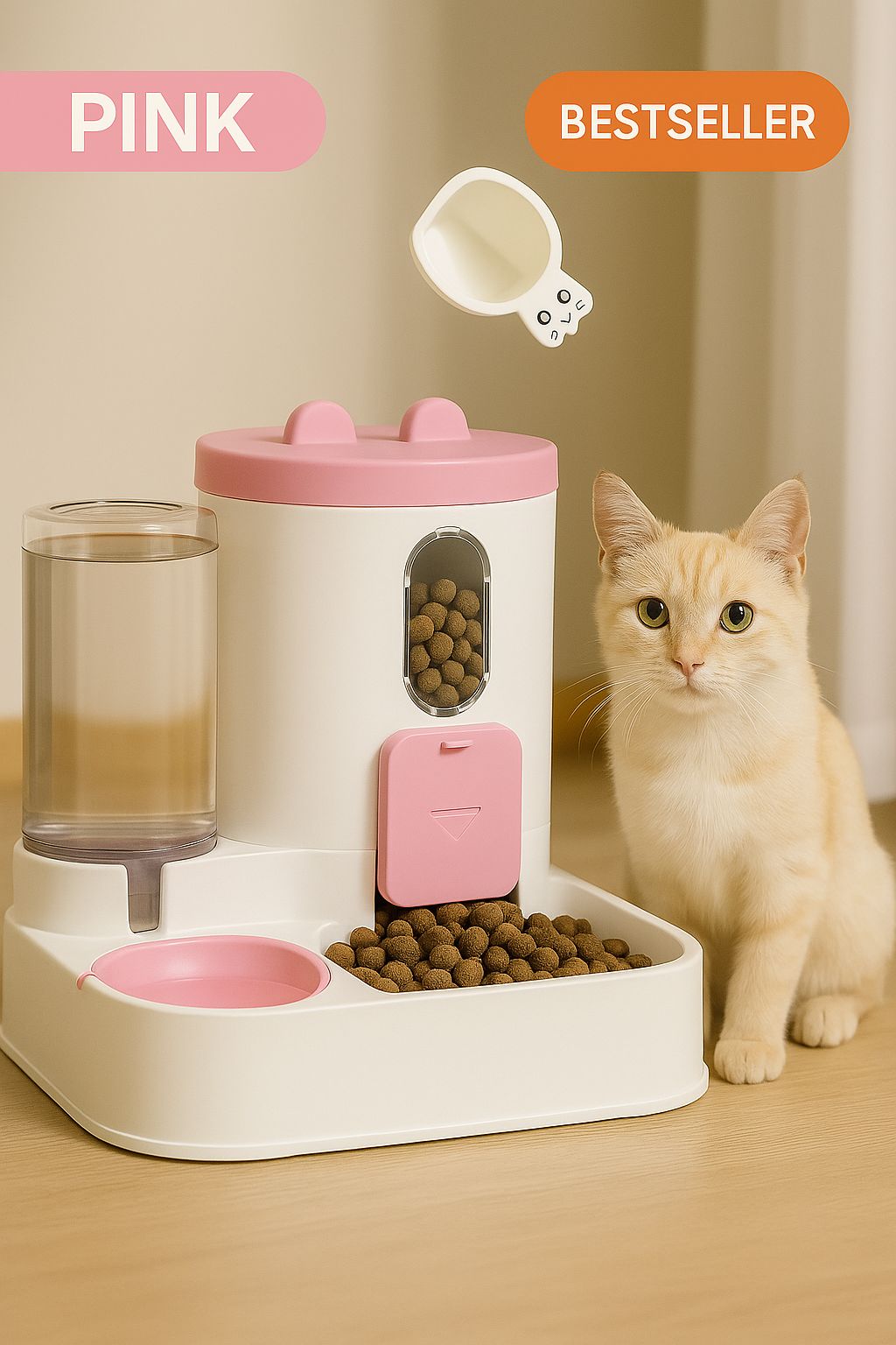 2-in-1 Futter- & Wasserspender