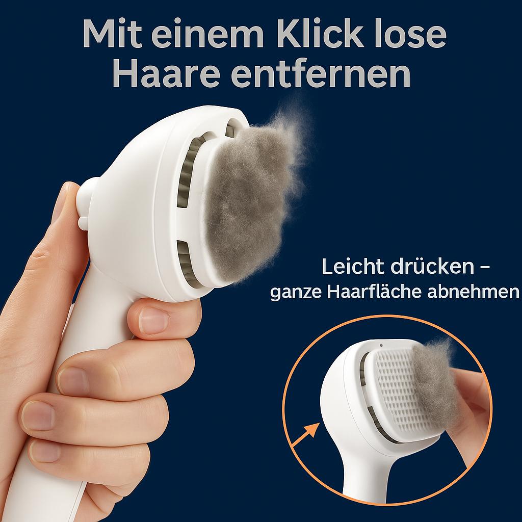 Luxus Dampfbürste - für gesundes & glänzendes Fell