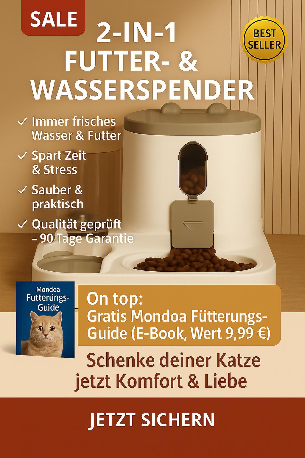 2-in-1 Futter- & Wasserspender