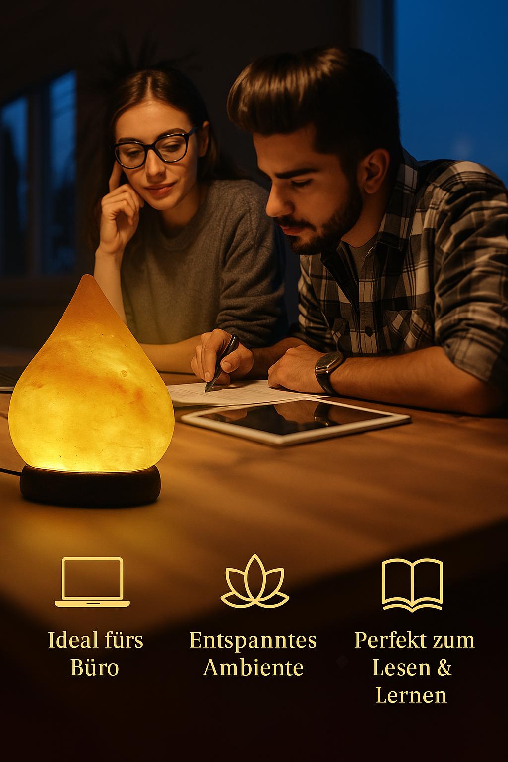 Himalaya Salzlampe - Handgefertigtes Wohlfühllicht mit LED